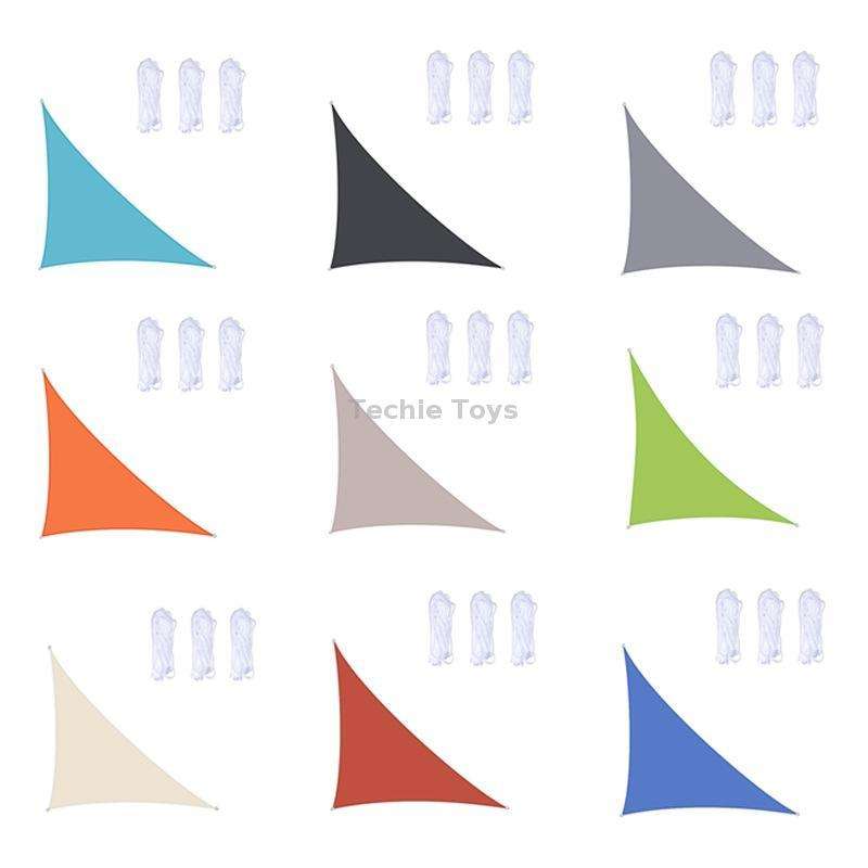 Triangle Outdoor Garden Sunshade Sail Waterproof Anti-UV Canopy, Size: 4m x 4m x 5.7m(Royal Blue)