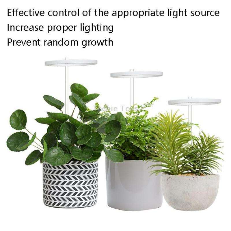 LED Plant Growth Lamp Full Spectroscopy Intelligent Timing Indoor Fill Light Ring Plant Lamp, Power: