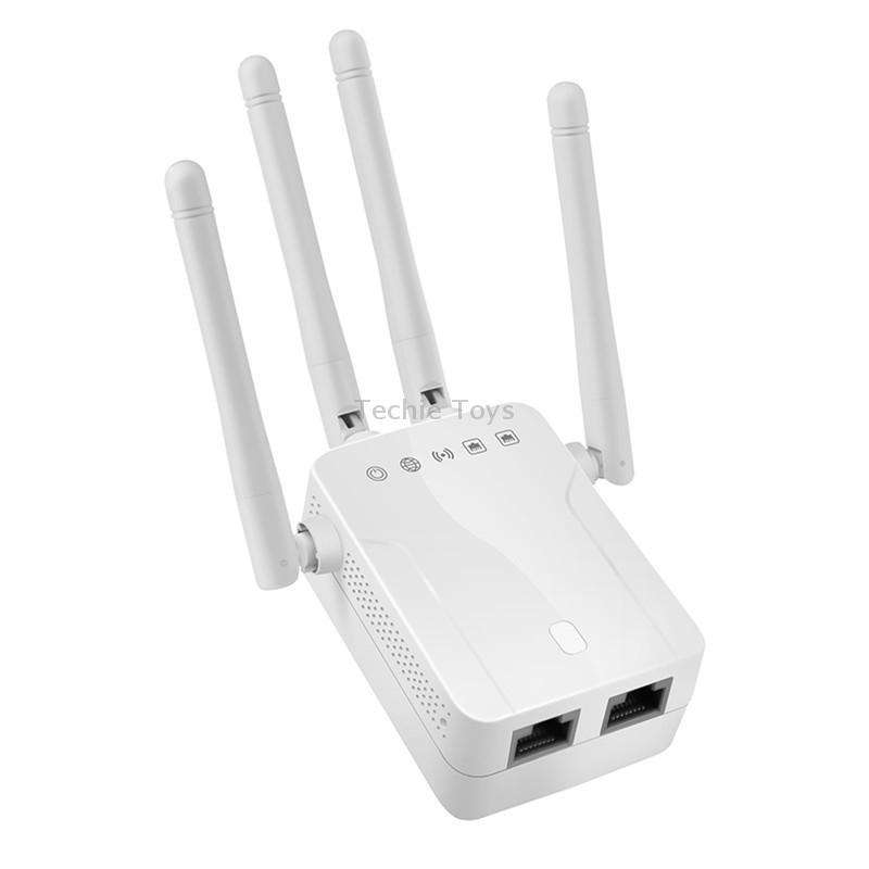 M-95B 300M Repeater WiFi Booster Wireless Signal Expansion Amplifier(White - EU Plug)