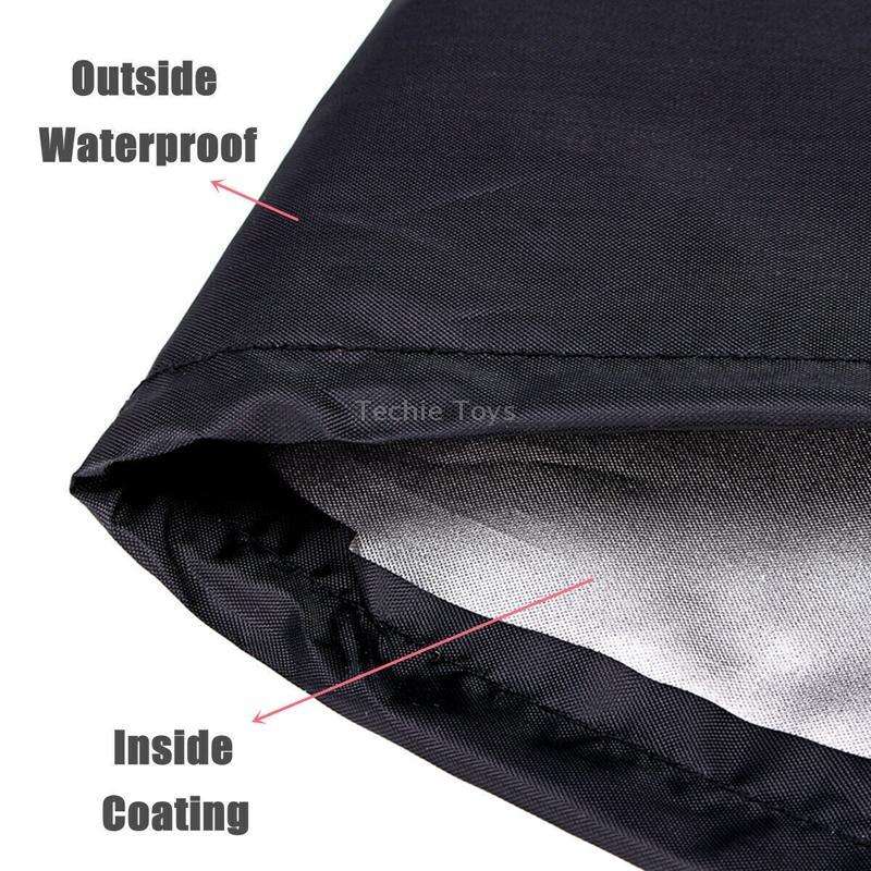Outdoor Garden Grill Cover Rainproof Dustproof Anti-Ultraviolet Round Table Cover, Size: 71x53cm