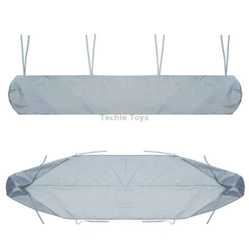 Outdoor Patio Canopy Awning Waterproof Cover Retractable Dustproof Protective Cover, Size: 5m(Grey)