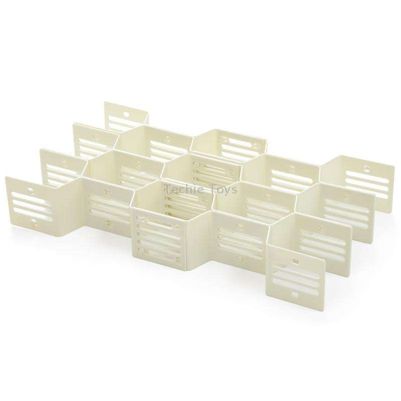 5 PCS TM19009 Drawers Storage Separator Retractable Drawer Divider(White)