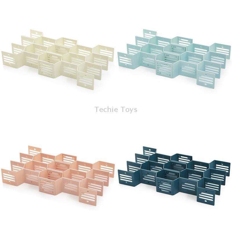 5 PCS TM19009 Drawers Storage Separator Retractable Drawer Divider(White)