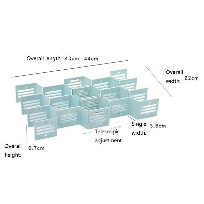 5 PCS TM19009 Drawers Storage Separator Retractable Drawer Divider(White)