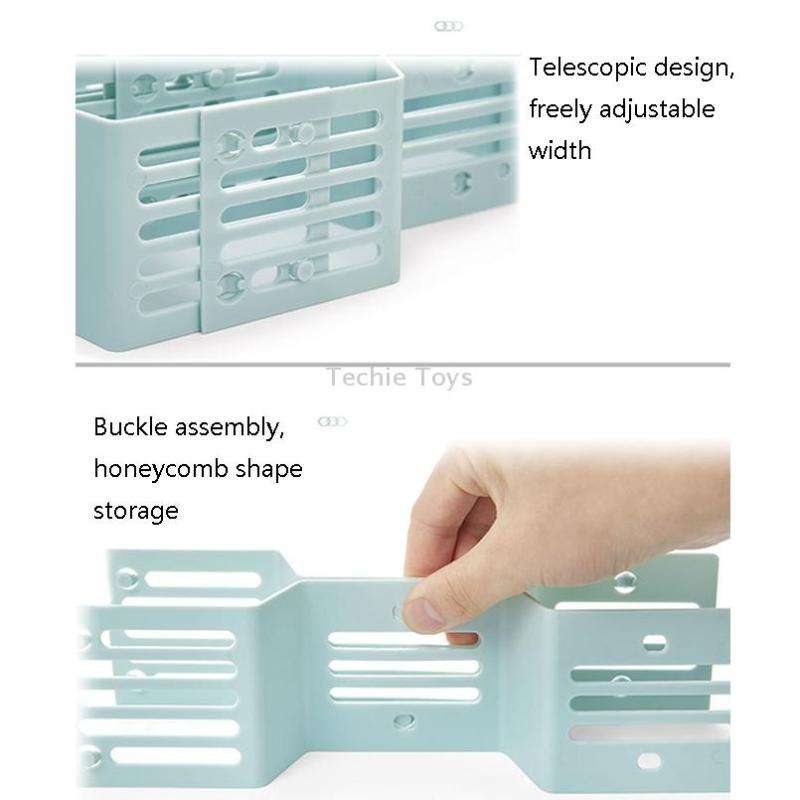 5 PCS TM19009 Drawers Storage Separator Retractable Drawer Divider(White)