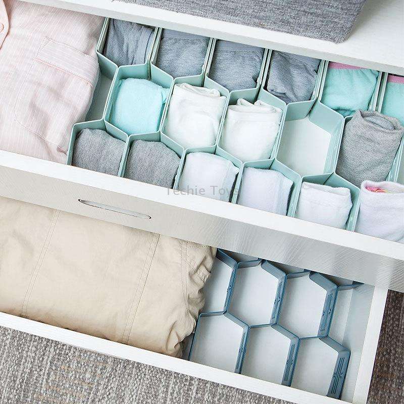 5 PCS TM19009 Drawers Storage Separator Retractable Drawer Divider(White)