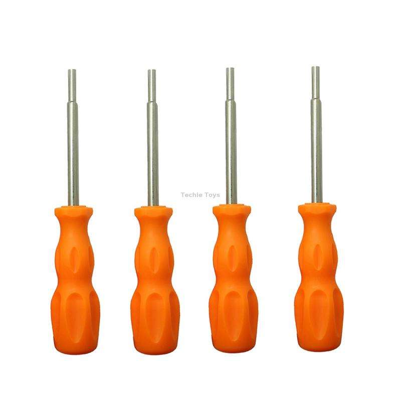 4 PCS Disassembly Tool Screwdriver Sleeve Applicable For Nintendo N64 / SFC / GB / NES / NGC(Orange