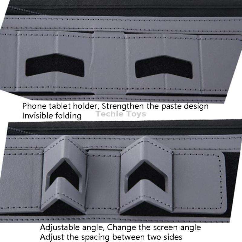 KC601 A4 Multifunctional Portable Folder Business Zipper Bag Leather Folder, Style: No Chargeable No