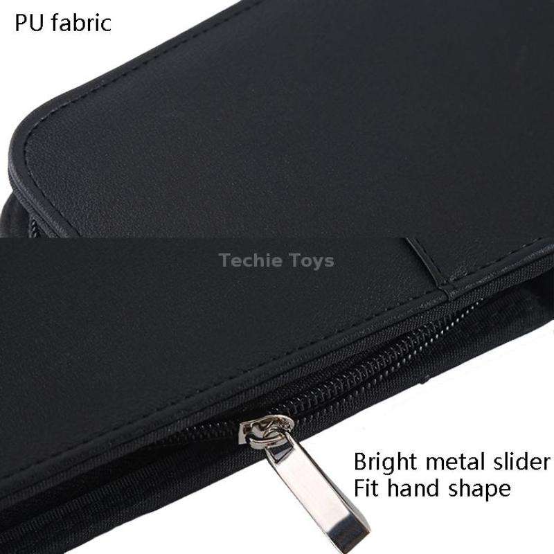 KC601 A4 Multifunctional Portable Folder Business Zipper Bag Leather Folder, Style: No Chargeable No