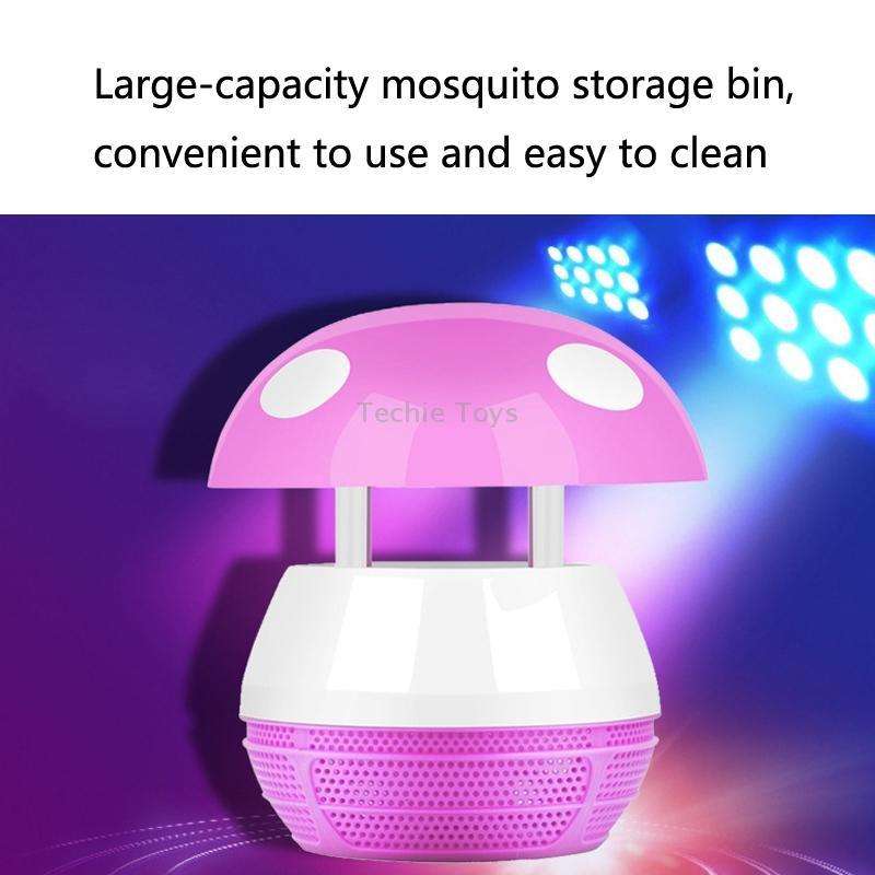 Mushroom LED Mosquito Killer Lamp Household USB Mosquito Killer(Sky Blue)