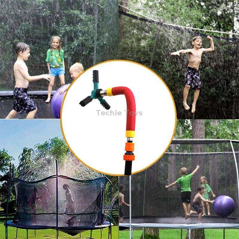 XZSSQ01 Gardening Supplies Garden Trampoline Rotating Sprinkler, Colour: Red Small