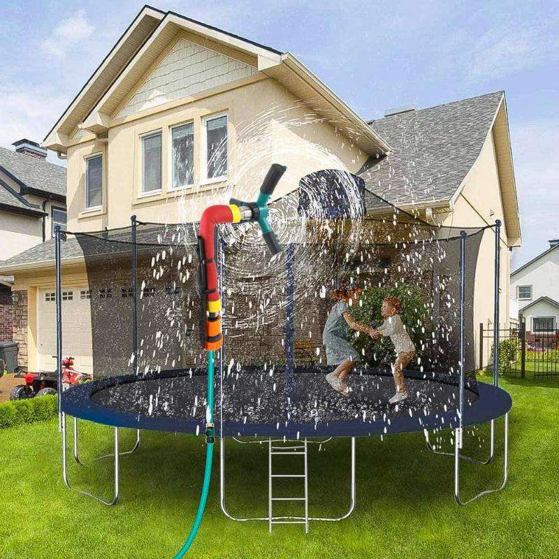 XZSSQ01 Gardening Supplies Garden Trampoline Rotating Sprinkler, Colour: Red Small