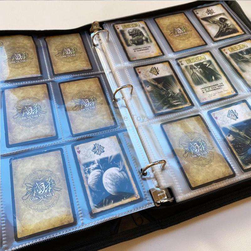 PU Face Loose-Leaf Game Card Album Album Anime Peripheral Idol Card Collection Album(Black)