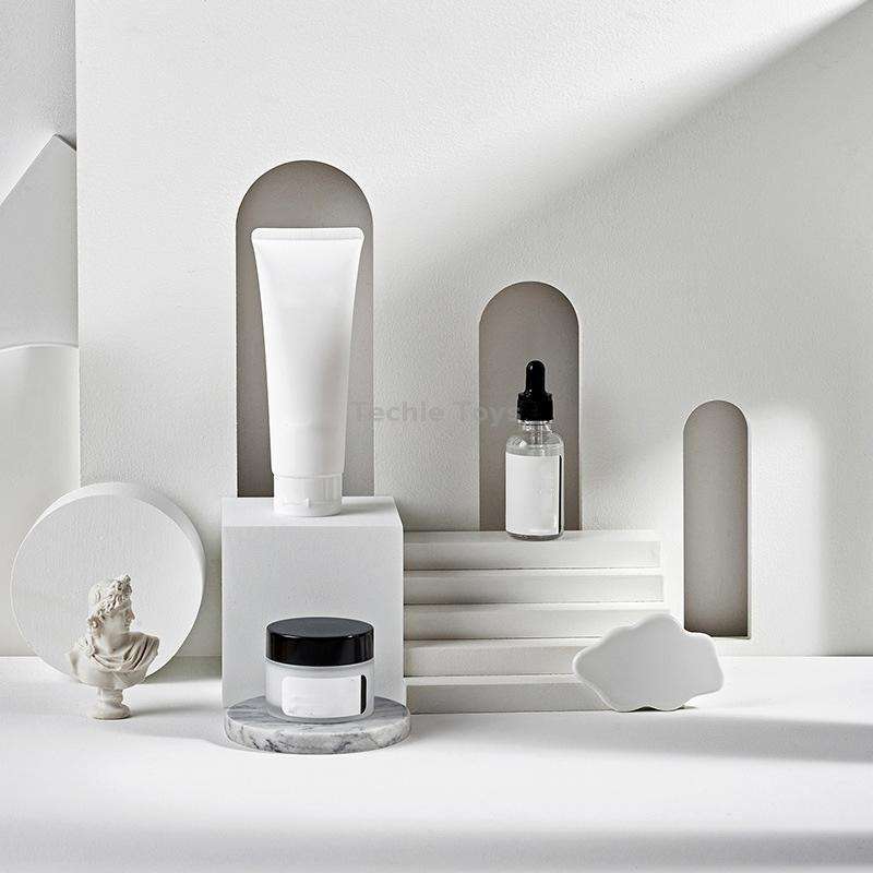 Dual Circular Rings Solid Wood Geometric Polygon Camera Props Creative Photography Ornaments