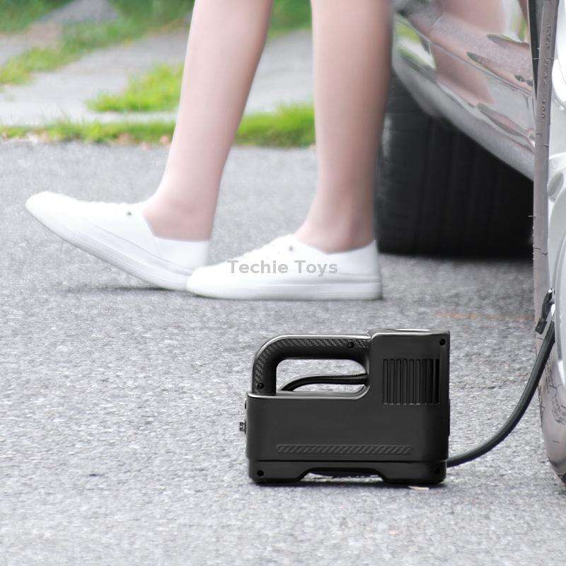 Portable Multi-Function Smart Car Inflatable Pump Electric Air Pump, Style: Wireless With Light Digi