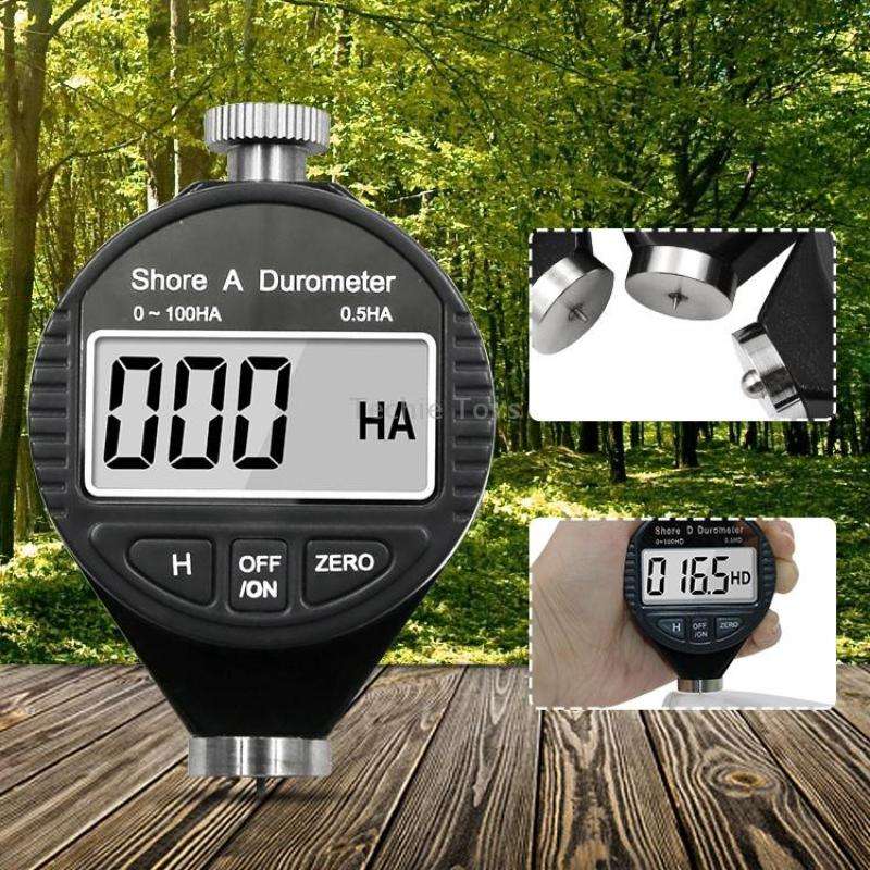 Electronic Digital Display Hard Meter Plastic Rubber Silicone Tire Hardness Meter, Model: 0-100HA A