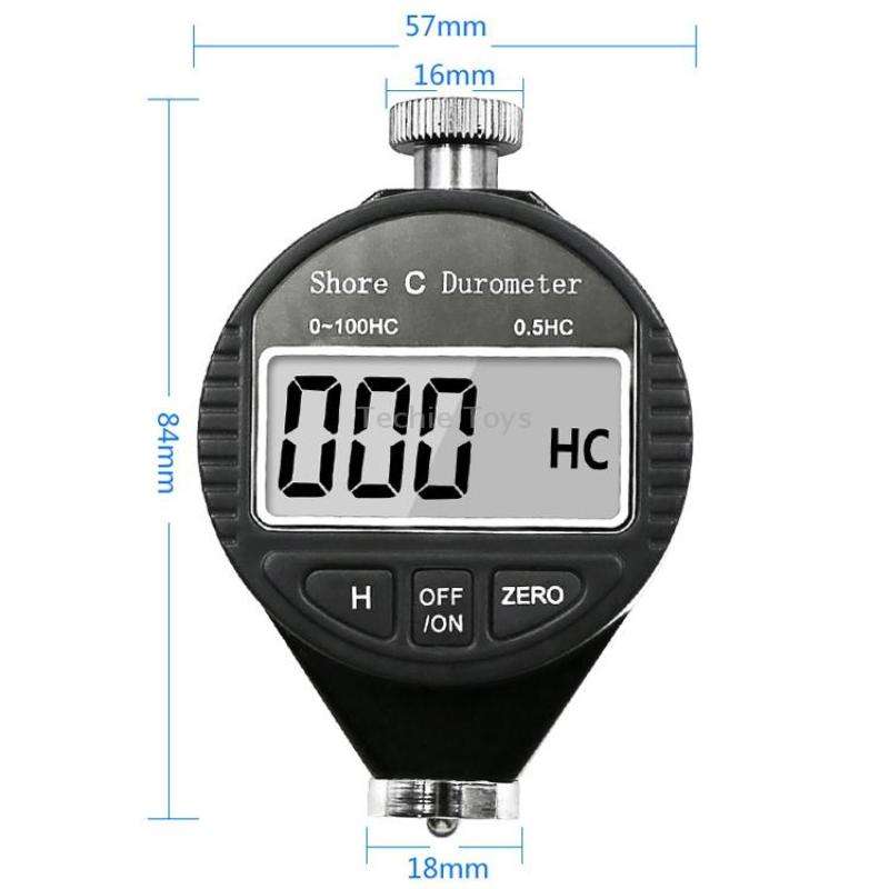 Electronic Digital Display Hard Meter Plastic Rubber Silicone Tire Hardness Meter, Model: 0-100HA A