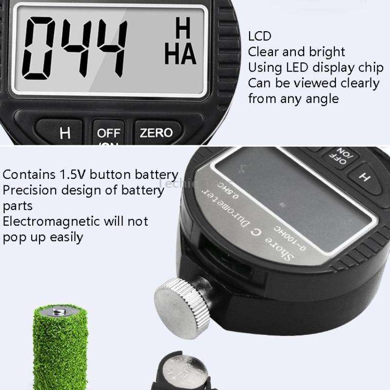 Electronic Digital Display Hard Meter Plastic Rubber Silicone Tire Hardness Meter, Model: 0-100HA A