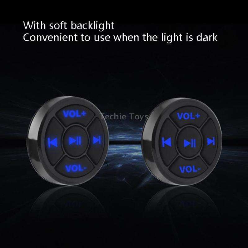 Car Mobile Phone Remote Control Bluetooth Wireless Multimedia Button Remote Control Music Playback S