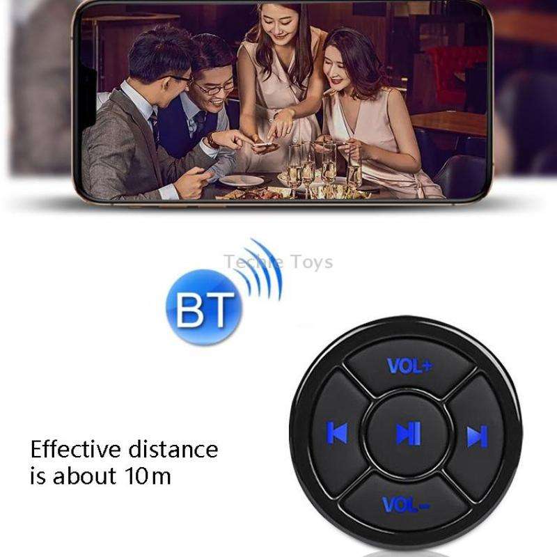 Car Mobile Phone Remote Control Bluetooth Wireless Multimedia Button Remote Control Music Playback S