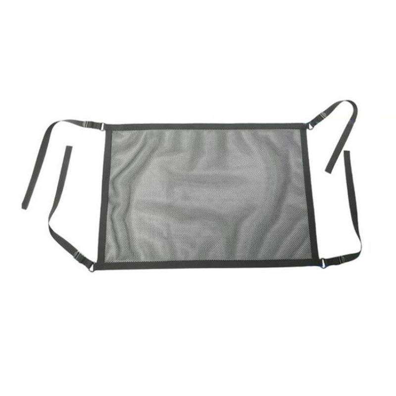 Car Storage Network Pocket Car Roof Seating Room Mesh Folding Hanging Bag, Style: Single Layer(Black
