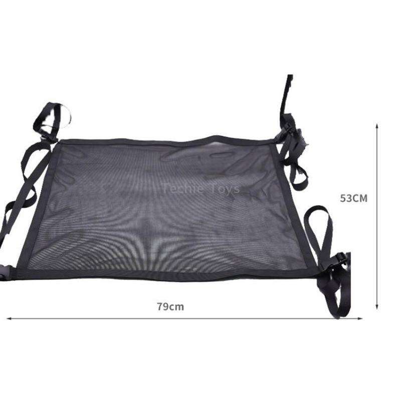 Car Storage Network Pocket Car Roof Seating Room Mesh Folding Hanging Bag, Style: Single Layer(Black