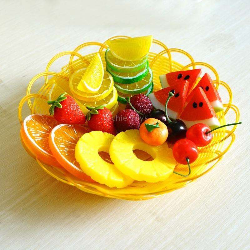 Fake Fruit Slice Shooting Props High Simulation Fruit Slice Model Decoration Shooting Props(Fruit Sl