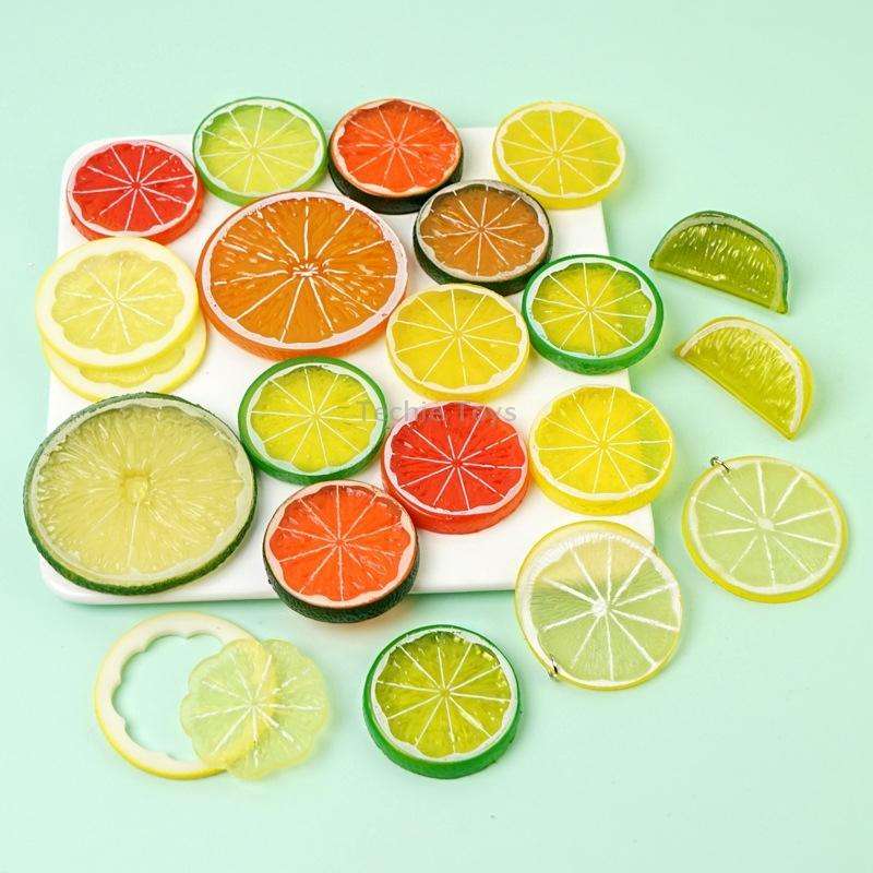 Fake Fruit Slice Shooting Props High Simulation Fruit Slice Model Decoration Shooting Props(Fruit Sl