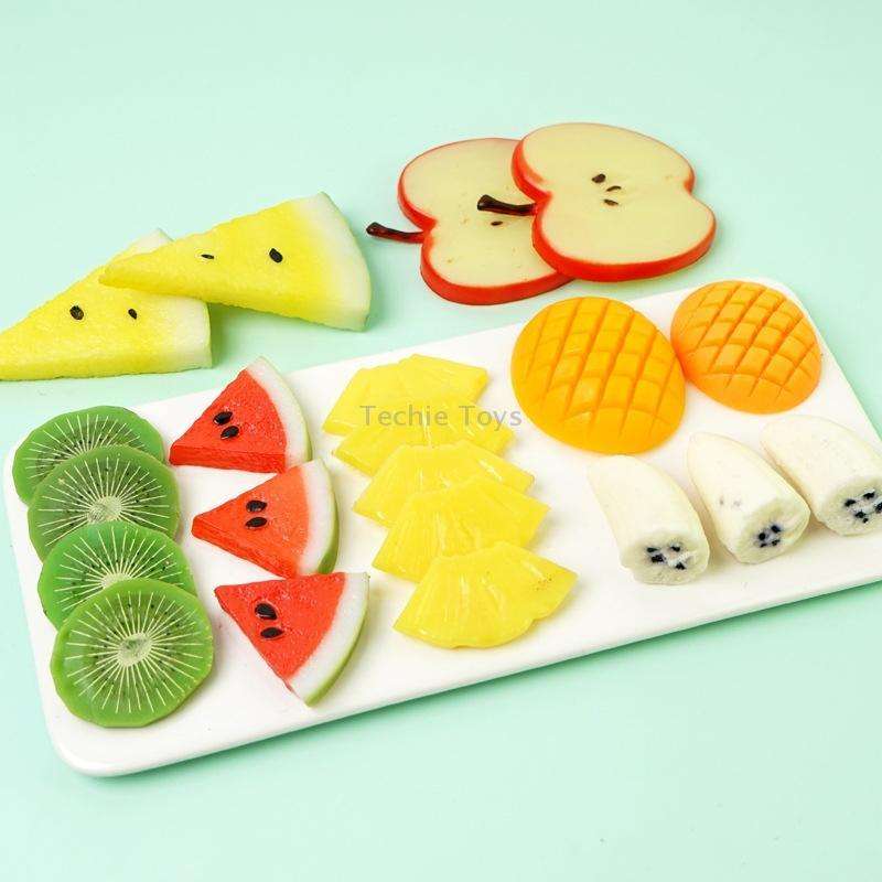 Fake Fruit Slice Shooting Props High Simulation Fruit Slice Model Decoration Shooting Props(Fruit Sl