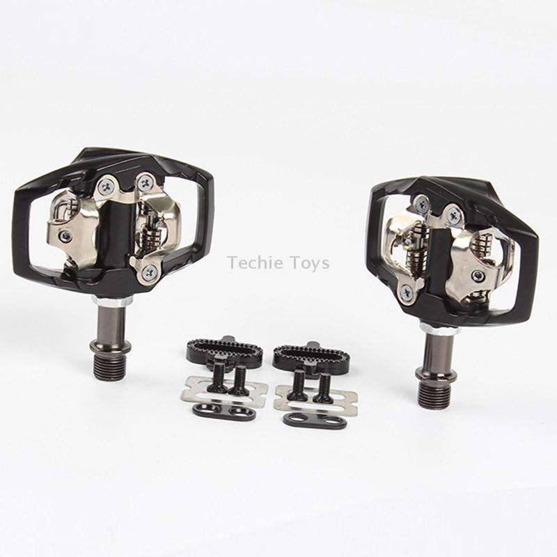 PD-M8020 Mountain Bike Bicycle Self-Locking Pedal With Buckle(Black)