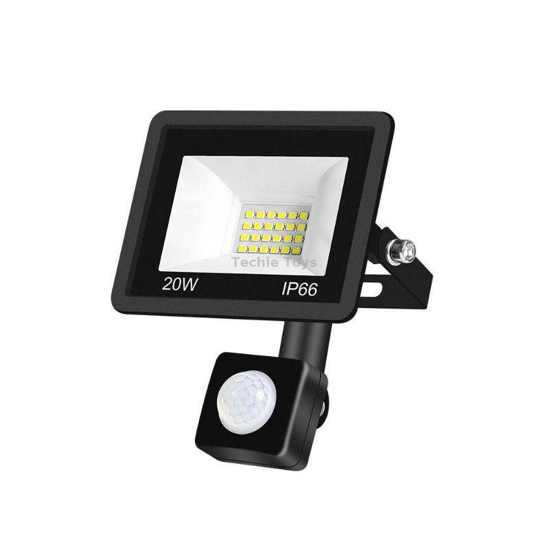 20W PIR LED Spotlight Outdoor Project Light Waterproof Garden Energy-Saving Lighting Floodlight, Sty