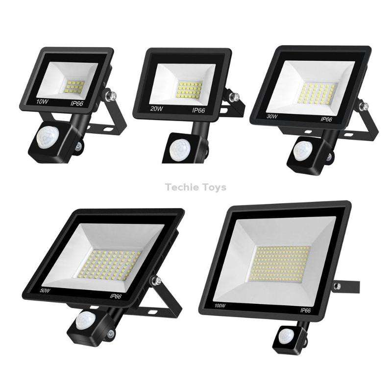 20W PIR LED Spotlight Outdoor Project Light Waterproof Garden Energy-Saving Lighting Floodlight, Sty