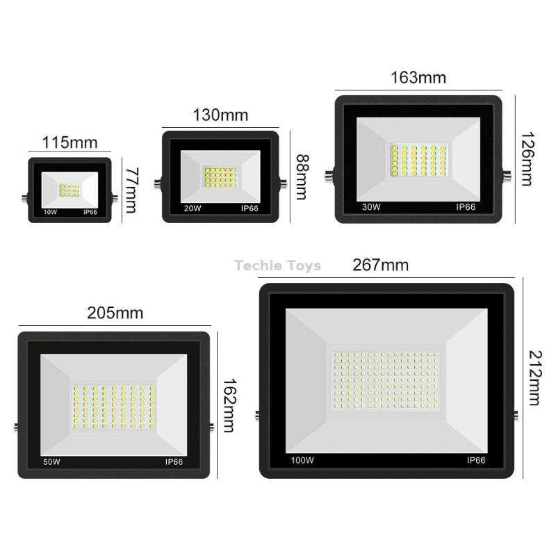 20W PIR LED Spotlight Outdoor Project Light Waterproof Garden Energy-Saving Lighting Floodlight, Sty