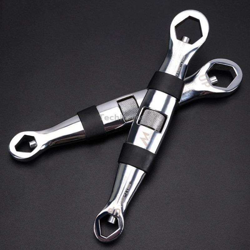 23 In 1 Double Head Self-Tightening Universal Opening Multi-Purpose Torx Wrench(Silver)