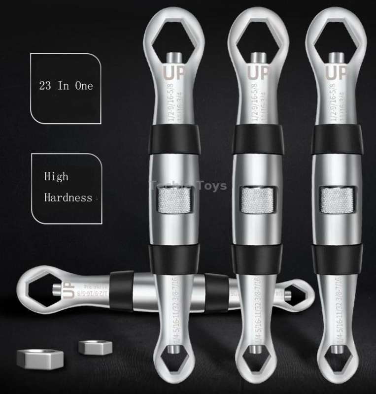 23 In 1 Double Head Self-Tightening Universal Opening Multi-Purpose Torx Wrench(Silver)