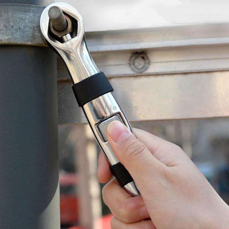 23 In 1 Double Head Self-Tightening Universal Opening Multi-Purpose Torx Wrench(Silver)