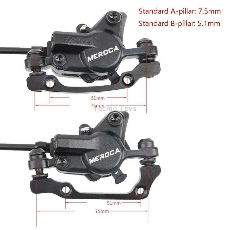 Meroca M800 Bicycle Brake Mountain Bike Universal Bilateral Brake Oil Pressure Disc Brake, Style: Ri
