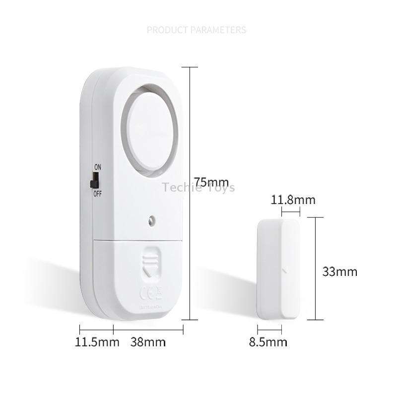 N911S Home Door Window Induction Alarm Household Door Magnetic Wireless Anti-Theft Alarm(Host + Magn
