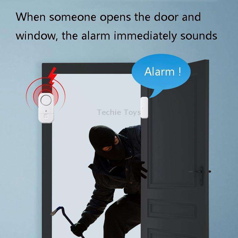 N911S Home Door Window Induction Alarm Household Door Magnetic Wireless Anti-Theft Alarm(Host + Magn
