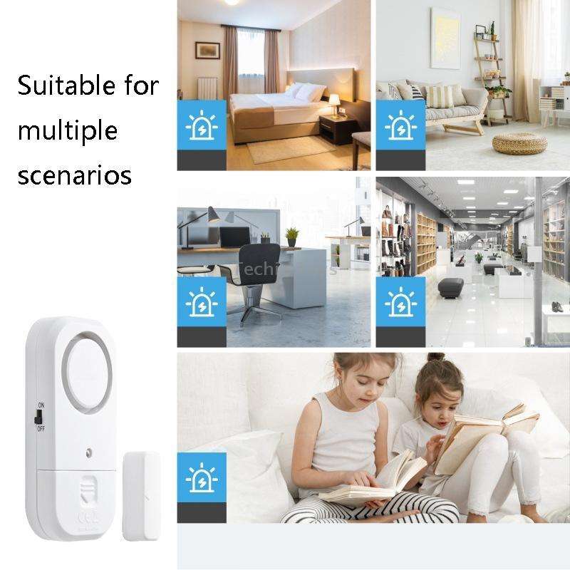 N911S Home Door Window Induction Alarm Household Door Magnetic Wireless Anti-Theft Alarm(Host + Magn