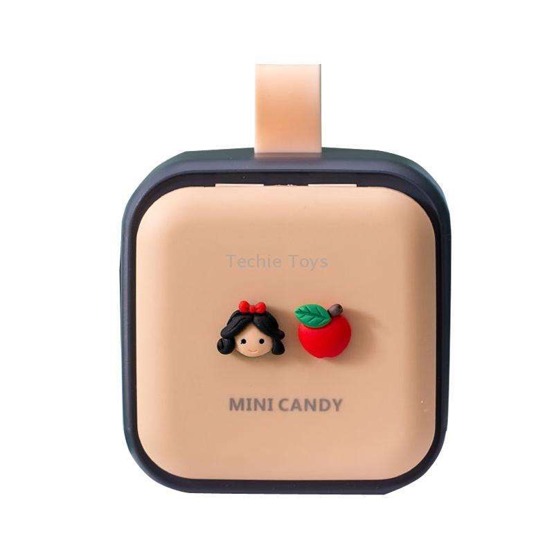 Portable Large-capacity Sealed Pill Box Cartoon Cute Week Pill Box(Small princess)
