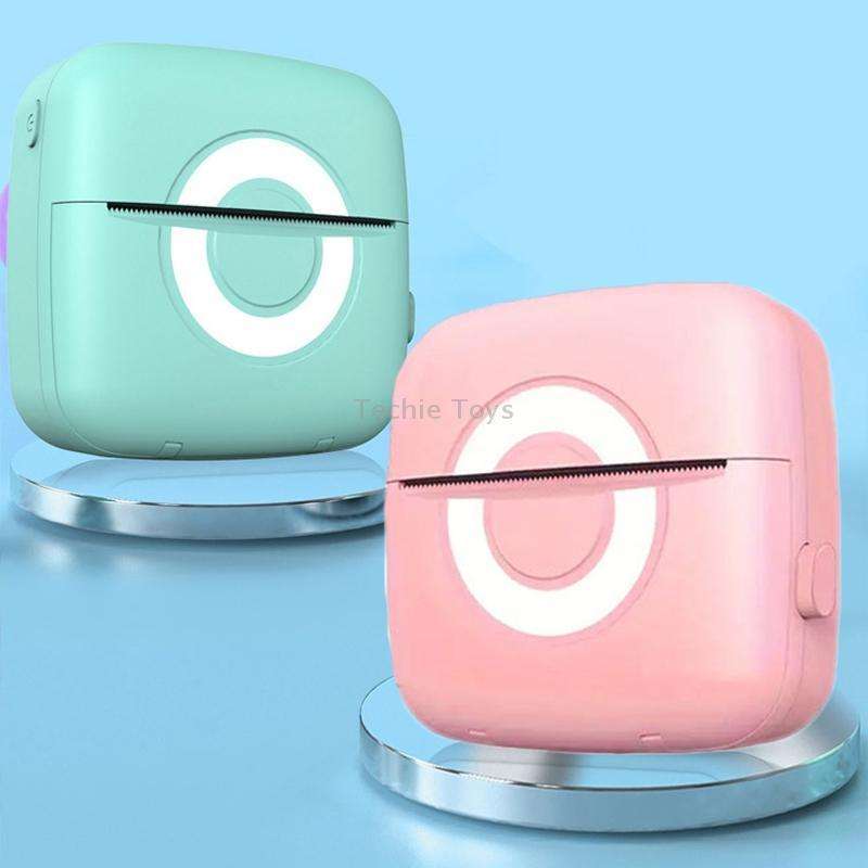 Portable Mini Wrong Question Printer Student Photo Text Memo Printer(Pink)