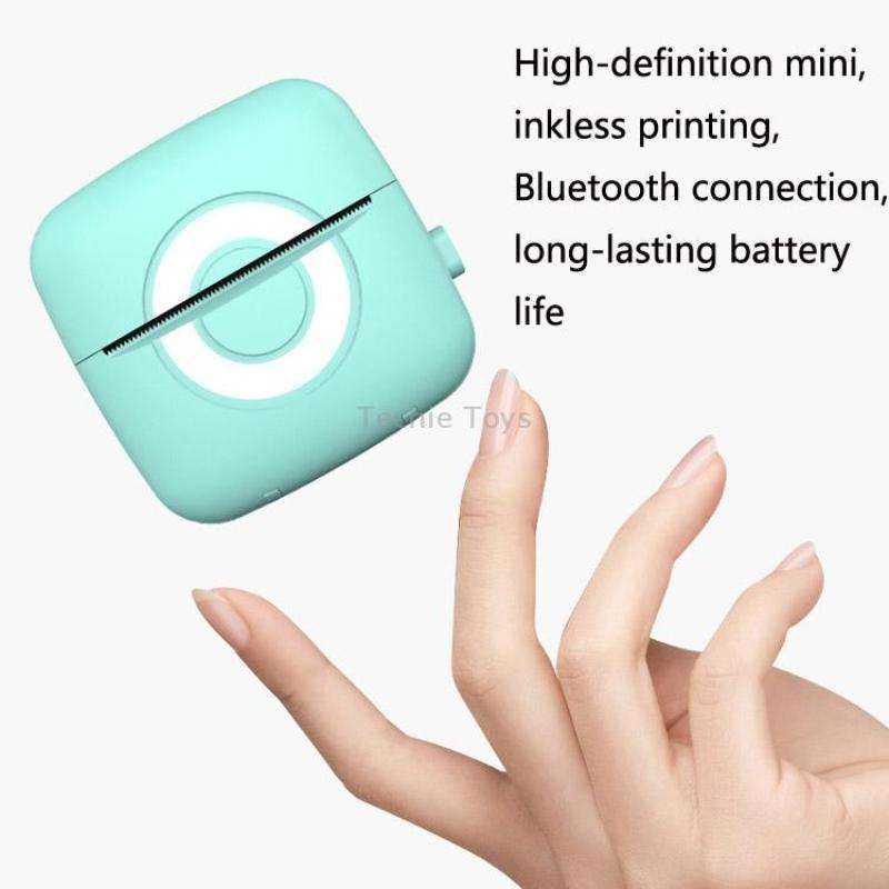 Portable Mini Wrong Question Printer Student Photo Text Memo Printer(Pink)