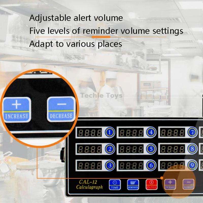 Kitchen Timer Fried Chicken Burger Baked Timer, EU Plug, Specification: 4 Channel