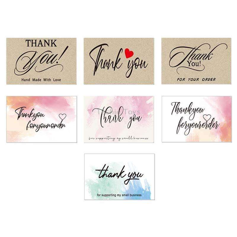 5 Rolls Thank You Label Seal Decoration Sticker, Size: 2.5x3.7cm(HA076)