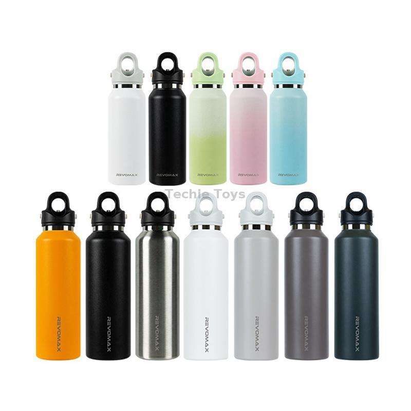 REVOMAX Stainless Steel Vacuum Flask Outdoor Car Vacuum Flask, Capacity 950ml (Space Ash)