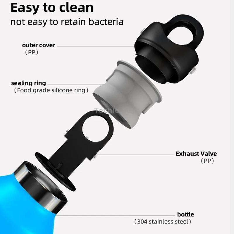REVOMAX Stainless Steel Vacuum Flask Outdoor Car Vacuum Flask, Capacity 950ml (Space Ash)