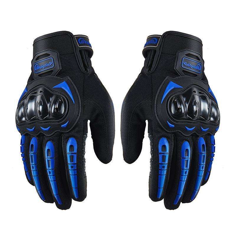 Riding Tribe MCS-17 Motorcycle Gloves Touch Screen Outdoor Riding Gloves, Size: L(Blue)