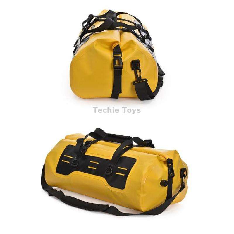 AFISHTOUR FM2031 40L Waterproof Travel Luggage Bag Large Capacity Motorcycle Rear Seat Bag(Yellow)