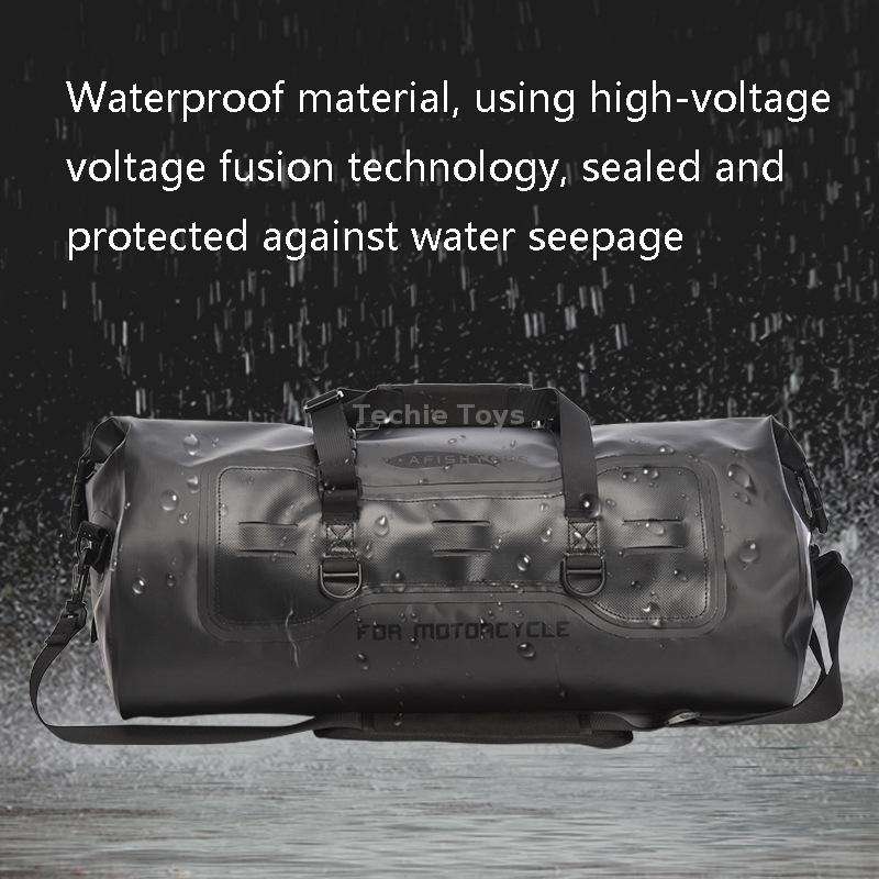AFISHTOUR FM2031 40L Waterproof Travel Luggage Bag Large Capacity Motorcycle Rear Seat Bag(Yellow)